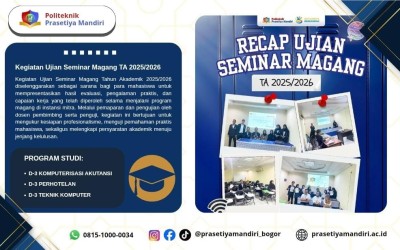 Politeknik Prasetiya Mandiri PSDKU Palembang Gelar Ujian Seminar Magang TA 2025/2026