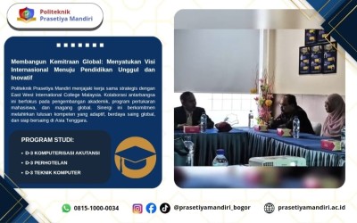 Politeknik Prasetiya Mandiri Menjalin Kerja Sama Global dengan East West International College Malaysia